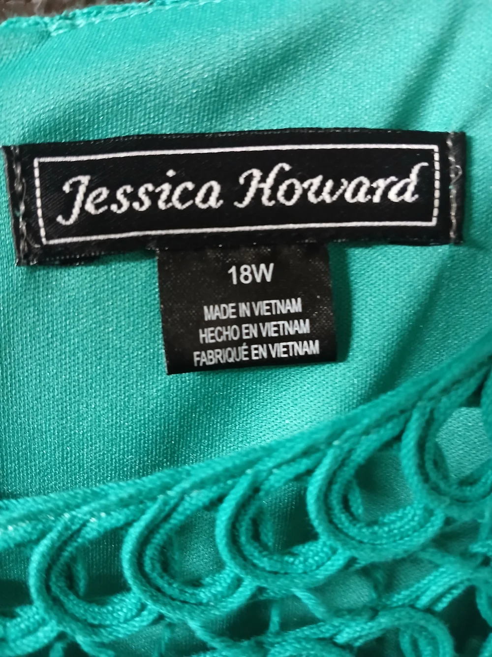 Jessica Howard Teal Lace Sleeveless Shift Women's  Dress